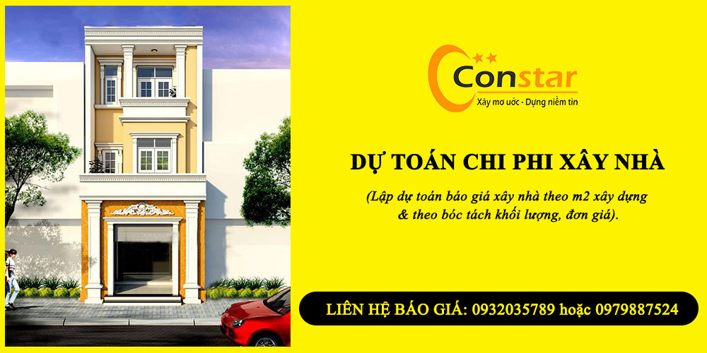 Dự toán chi phí xây nhà chi tiết và chính xác.