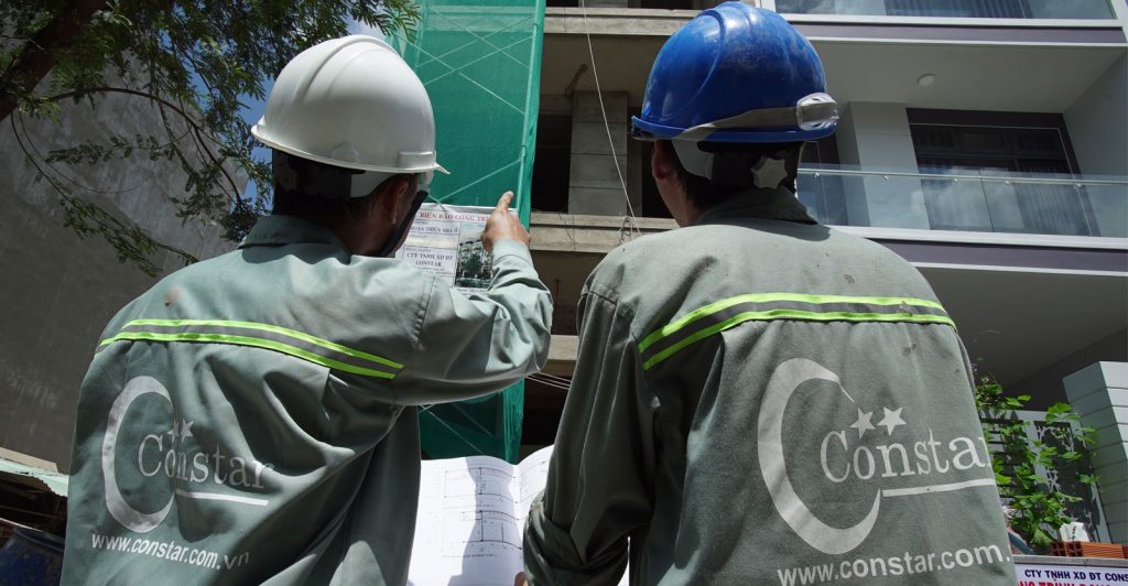Nhà thầu xây dựng nhà phố.