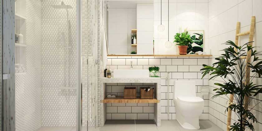Lưu ý thiết kế và lựa chọn màu sắc nhà vệ sinh.