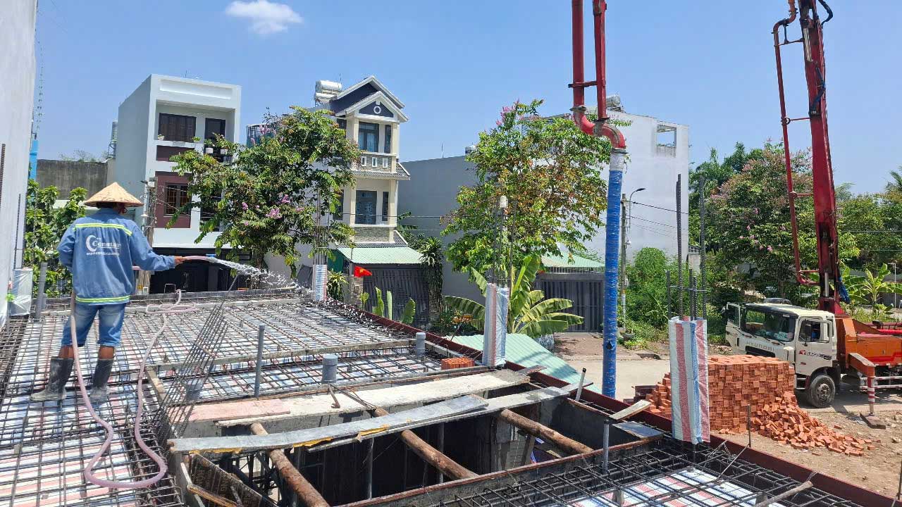 Thi công xây dựng nhà ở Phường Hiệp Bình.
